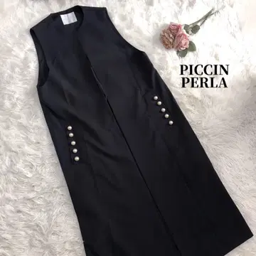 피칭 페르라 롱 베스트 자켓 펄 베스트