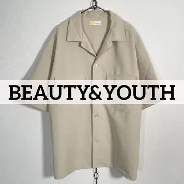 BEAUTY&YOUTH 박스 실루엣 워크 셔츠 베이지 남성용 M