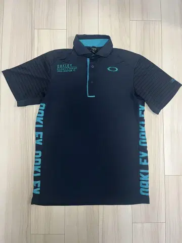 OAKLEY 오클리 434471JP 골프 피케 셔츠 M 다크 네이비