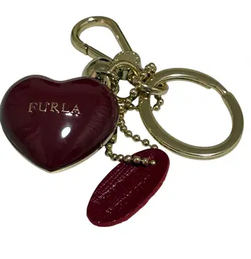 FURLA 하트 참 빨간색 새상품 미사용품