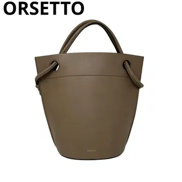 [미사용] ORSETTO 오르세토 CORDA 핸드백 가죽 w3