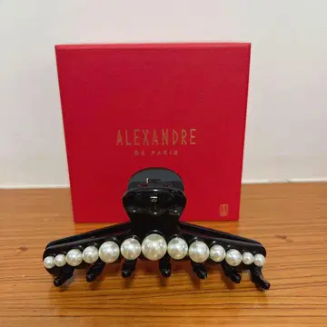 ALEXANDRE DE PARIS 헤어 클립 블랙/펄
