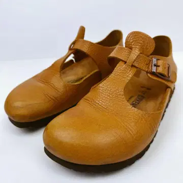 Birkenstock T 스트랩 티켈 주름 가죽 사이즈 37