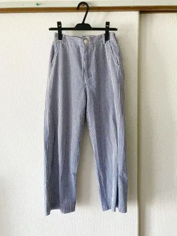 [새상품급] SARAHWEAR 스트라이프 와이드 팬츠 일본제 S 사이즈