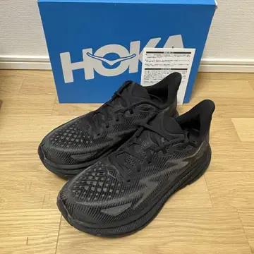HOKA 스니커즈 클리프톤9 와이드 블랙 27cm