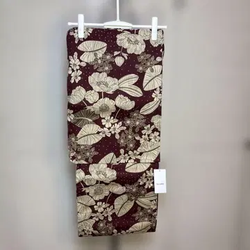 Nico @ntique 버건디 꽃무늬 유카타 프리 사이즈