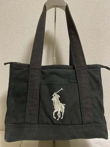폴로 랄프로렌 토트백 블랙 빅 포니