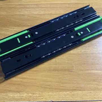 DIY 슬라이드 레일 서랍 가로 부착 3단 인출 폭 45mm 좌우 세트
