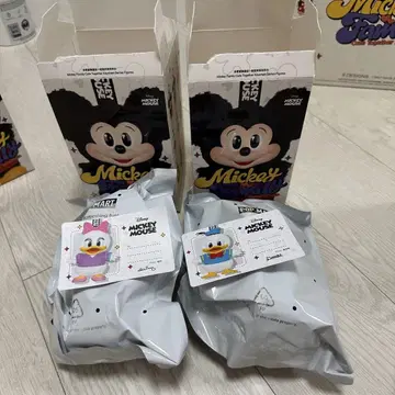 POPMART Disney 2개 세트 키링 도날드 데이지