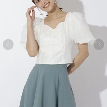 And Couture 앙드 쿠튀르 시어 자카드 블라우스