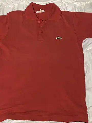 Lacoste 레드 피케 셔츠 70s