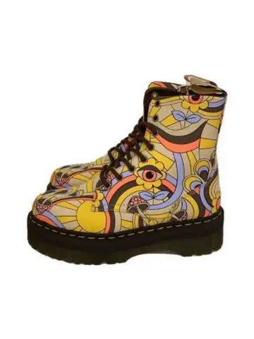 Dr. Martens 컬러풀 꽃무늬 워크 부츠