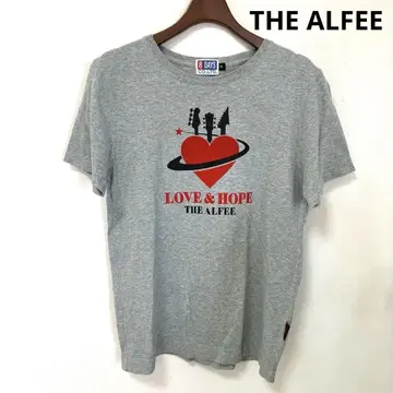 THE ALFEE 티셔츠 LOVE & HOPE 그레이 M 무료배송
