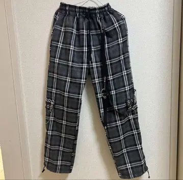 VOLCAN 볼칸 체크 팬츠 바지