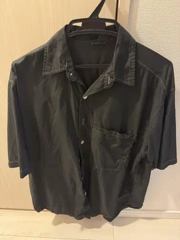 오라리 WASHED FINX HALF SLEEVED BIG SHIRT