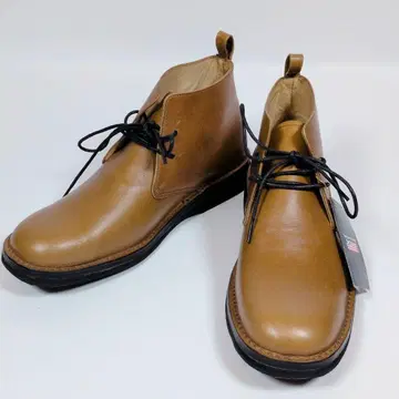 [미사용품] McGREGOR 처카 부츠 브라운 가죽 러버 솔