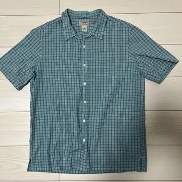 L.L.Bean 반팔 체크 셔츠 L-REG
