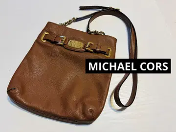 MICHAEL KORS 브라운 가죽 숄더백 마이클코어스 브라운