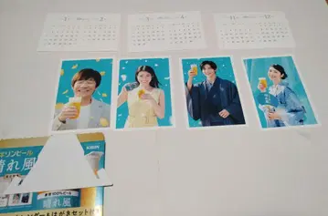 [ 5개 세트 ] 기린 KIRIN 하레카제 오리지널 달력 & 엽서 세트