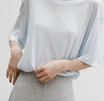 Katrin tokyo 오버사이즈 시어 티 베이비블루
