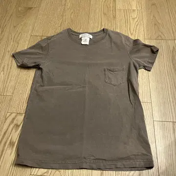 레미레리프 블랭크 포켓 Tee 코튼 쉐도우 호더 직조 브라운 L