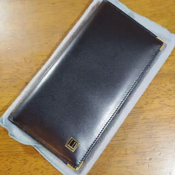 dunhill 블랙 가죽 장지갑 B