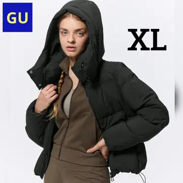 [무료배송] GU 지유 히트 패딩 블루종 다운 자켓 블랙 XL