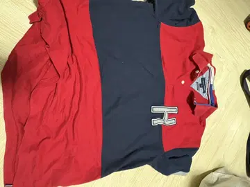 Tommy Hilfiger 피케 셔츠 빨간색/네이비