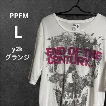 PPFM archive y2k 그런지 해골 빅 프린트 티셔츠