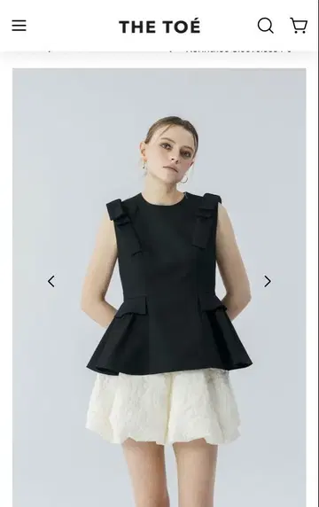 thetoe Korinthos Sleeveless Peplum