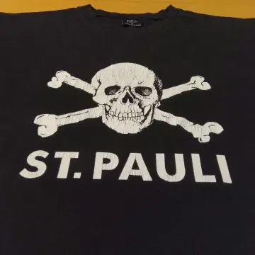 XL ST.PAULI 셔츠 장크트파울리 분데스리가 스컬 로고