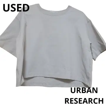 URBAN RESEARCH 라이트 그레이 페플럼 T셔츠 반팔 a0204