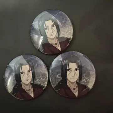 NARUTO 콜라보 카페 이타치 캔뱃지 3세트