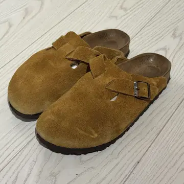 Birkenstock 빌켄 보스턴 38/24.5cm 브라운 스웨이드