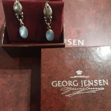 새상품급 GEORG JENSEN 아름다운 블루문스톤 귀걸이 17