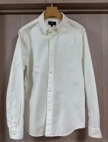 A.P.C. 버튼다운 셔츠 S 화이트