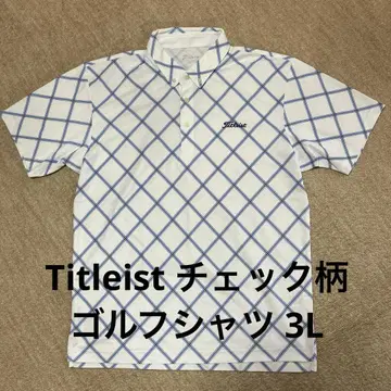 Titleist 체크 무늬 골프 셔츠 3L