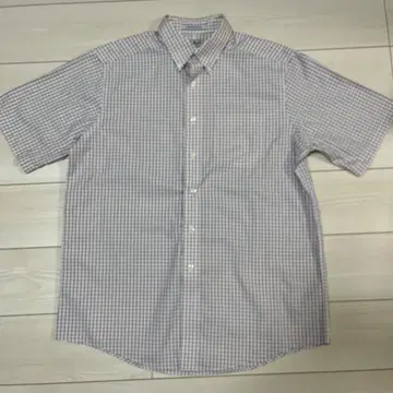 L.L.Bean 반팔 셔츠 체크 무늬 16-REG