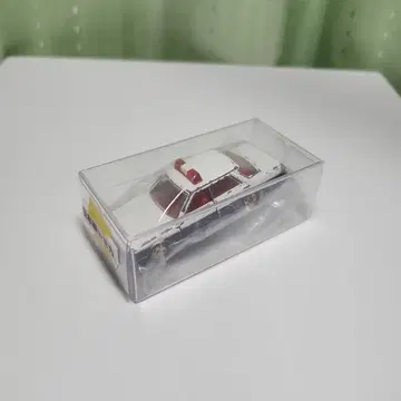 경찰차 미니카 흰색 빨간색