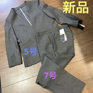 AOKI 새상품 그레이 노카라 셋업