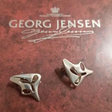 새상품급 GEORG JENSEN 1956~63 디자인 모던 귀걸이