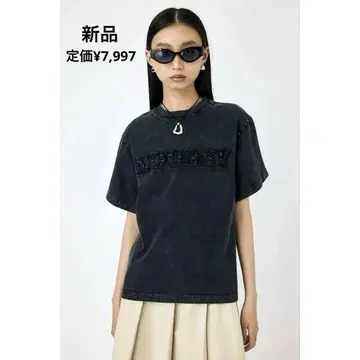 [새상품] WASHED PATCH MOUSSY 티셔츠 반팔 그레이