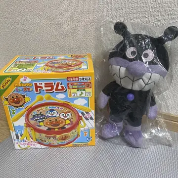호빵맨 드럼 세균맨 봉제 인형 후와링 스마일 봉제 인형