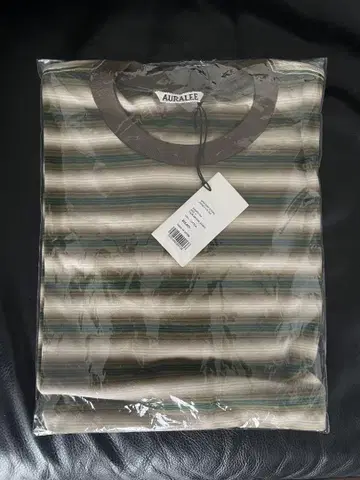 25AW AURALEE GRADIENT STRIPE JERSEY L/S