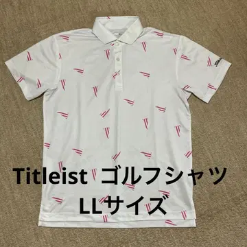 Titleist 화이트 골프 셔츠 LL 사이즈