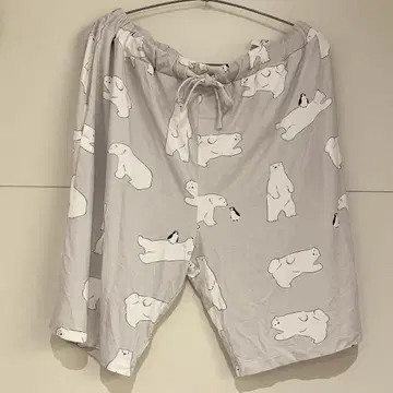 젤라또피케 룸웨어 하프 팬츠 북극곰 패턴 M