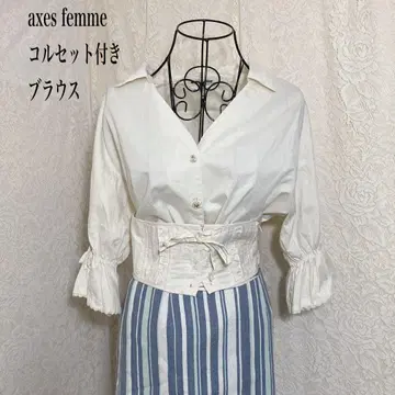 ( 487 ) axes femme 코르셋 블라우스 y2k coquette