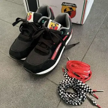 ABARTH 스니커즈 네이비/레드