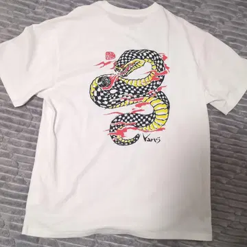 Vans 뱀 그래픽 T셔츠 화이트