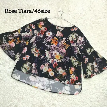 (새상품급) Rose Tiara/로즈 티아라 보태니컬 블라우스 빅 사이즈